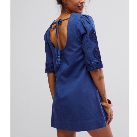 Free People Bali Hazel Hearts Mini Dress size M - Picture 2 of 5